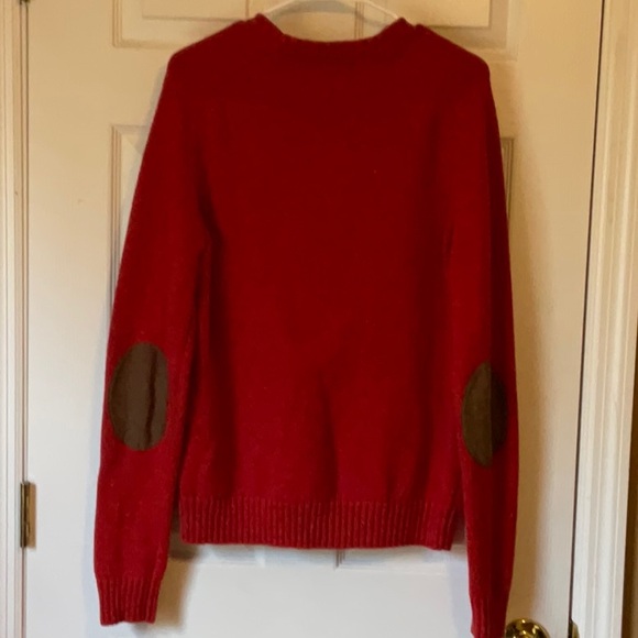 American Eagle Outfitters Men’s Patch Elbow Ribbed Crewneck Sweater Size Medium - Picture 2 of 16